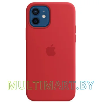 Чехол для телефона Apple MagSafe Silicone Case для iPhone 12/12 Pro (красный)